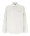 Junya Watanabe Classic Button-up Shirt With Embroidered Detail In White