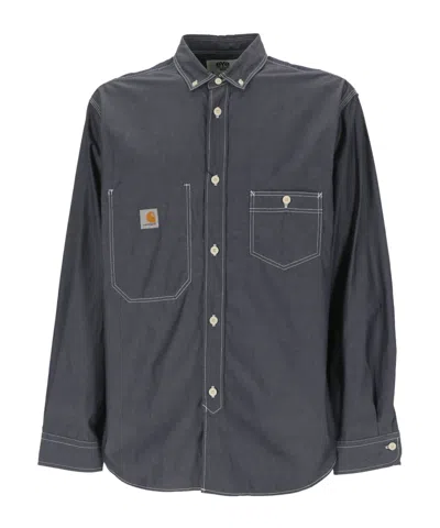 Junya Watanabe Button-down Shirt In Gray
