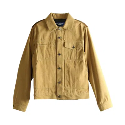 Pre-owned Junya Watanabe Button-front Utility Jacket 'beige/grey/brown' | Men's Size M
