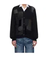 Junya Watanabe Button Long Sleeve Sweater In Black
