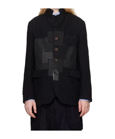 Junya Watanabe Button Long-sleeved Casual Jacket In Black