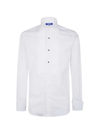 Junya Watanabe Button Pleated Shirt In White