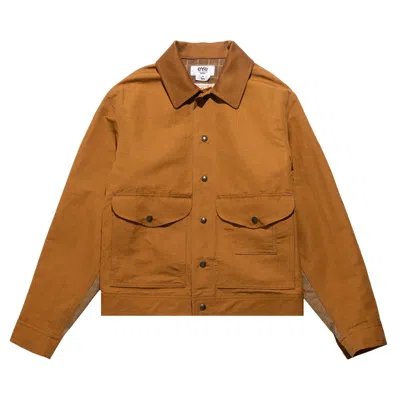 Pre-owned Junya Watanabe Button Pocket Blouson 'camel/beige' | Men's Size L In Brown