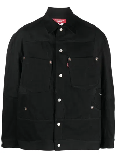 Junya Watanabe Denim X Levis Button-up Shirt For Men In Black