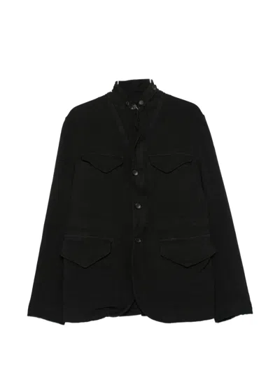 Junya Watanabe Button-up High-neck Jacket In Black
