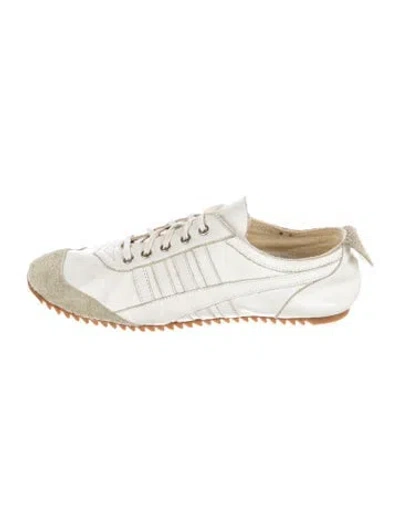 Pre-owned Junya Watanabe Canvas Athletic Sneakers In White