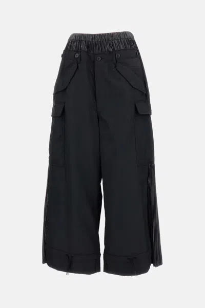 Junya Watanabe Cargo Baggy Trousers In Black