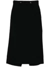 Junya Watanabe Cargo Midi Skirt In Black