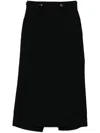 Junya Watanabe Cargo Midi Skirt In Black