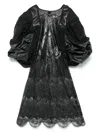 Junya Watanabe Puff Sleeve Dress In 黑色