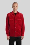 Junya Watanabe Button-down Long-sleeved Shirt In Red