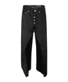 Junya Watanabe Straight Trousers Featuring Five-pocket Design In Black