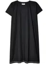 Junya Watanabe Chain-trim T-shirt Minidress In Black