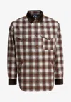 Junya Watanabe Check Overshirt Jacket Jackets And Coats Brown In Brown