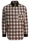 Junya Watanabe Check Overshirt Jacket Jackets And Coats Brown In Multi