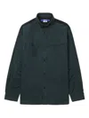 Junya Watanabe Check-panel Shirt In Green