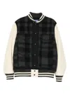 Junya Watanabe Check Panelled Jacket In Black