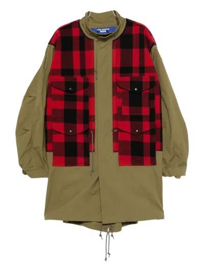 JUNYA WATANABE CHECK-PATTERN COAT