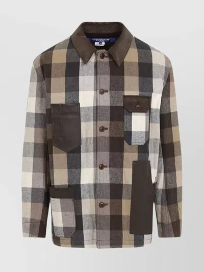 JUNYA WATANABE CHECK PATTERN COTTON SHIRT