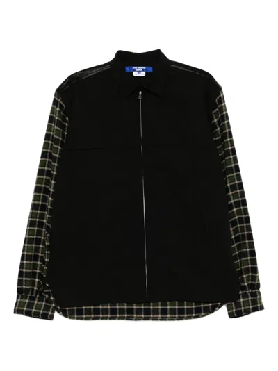 Junya Watanabe Checked Flannel Jacket In Black