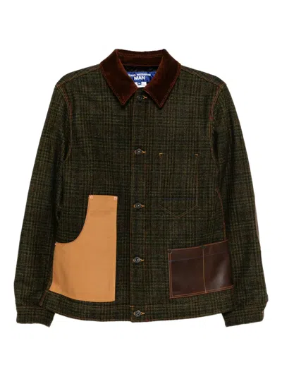 Junya Watanabe Checked Jacket In Green