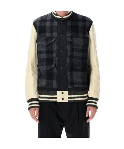 JUNYA WATANABE JUNYA WATANABE CHECKED PANELLED JACKET