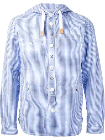 Junya Watanabe Checked Raincoat In Black