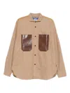Junya Watanabe Button-down Long-sleeved Shirt In Brown