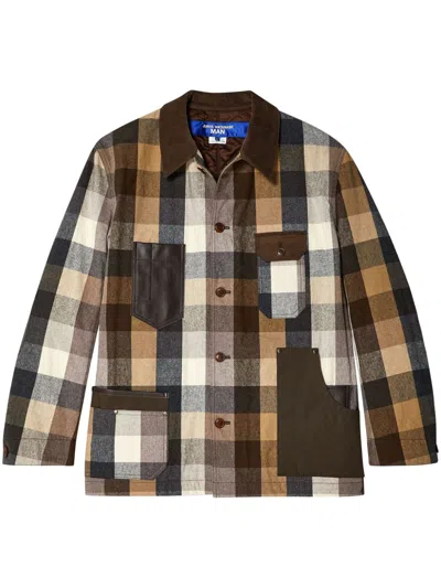 JUNYA WATANABE CHECKED SHIRT JACKET