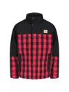 Junya Watanabe Check Pattern Jacket With Frontal Zip And Snap Button Closure In Black