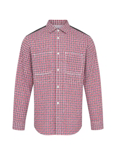 Junya Watanabe Check-print Panelled Shirt In Multi