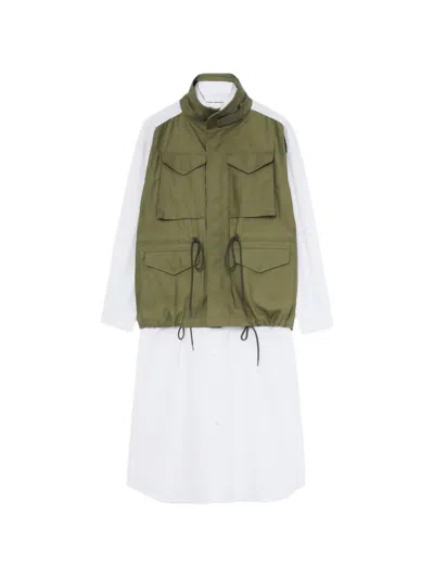 Junya Watanabe Chest-pocket Coat In Green