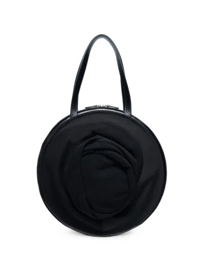 Junya Watanabe Circular Panelled Tote Bag In Black