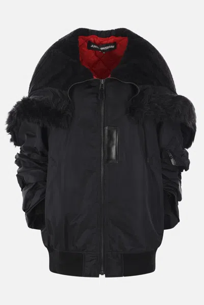 Junya Watanabe Coats In Black