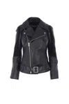 Junya Watanabe Knitted Insert Jacket In Black