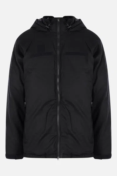Junya Watanabe X Nanga Hooded Zip-up Long-sleeved Down Jacket In Black