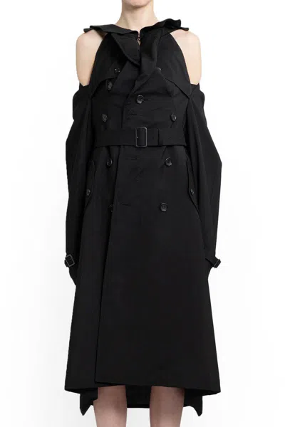 Junya Watanabe Coats In Black