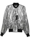 Junya Watanabe Casual Jacket With Elasticated Hem And Metallic Finish In Silver