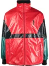 Junya Watanabe Colour-block Print Windbreaker In 红色
