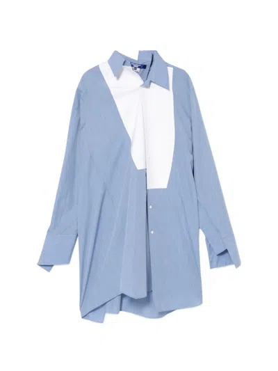 Junya Watanabe Colour-patch Shirt In Blue