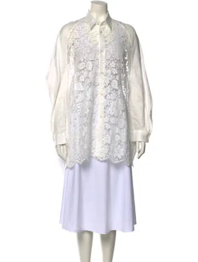 Pre-owned Junya Watanabe Comme De Garcons X Marimekko Linen Lace Pattern Tunic In Multi