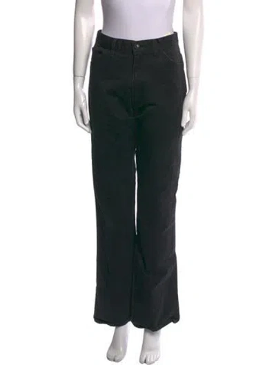 Pre-owned Junya Watanabe Comme De Garcons X Marimekko Straight Leg Pants In Black