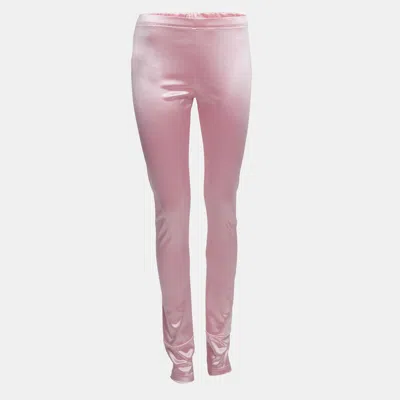 Pre-owned Junya Watanabe Comme Des Garcon Man Junya Watanabe Commes Des Garcons Pink Jersey Leggings L