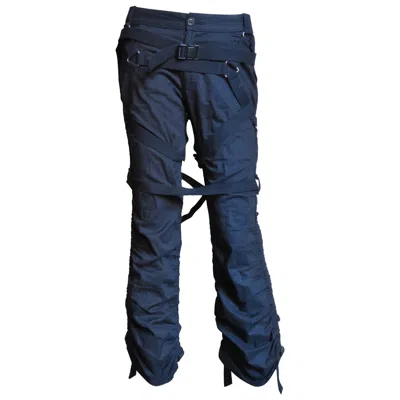 Pre-owned Junya Watanabe Comme Des Garcons Ad 2002 Pants With Straps In Black