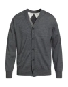 Junya Watanabe Comme Des Garçons Man Cardigan Charcoal Size S Wool In Gray