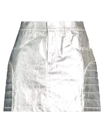 Junya Watanabe Comme Des Garçons Woman Mini Skirt Silver Size M Cotton