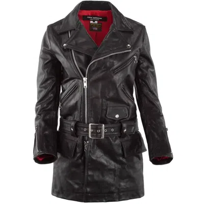 Pre-owned Junya Watanabe Comme Des Garçons X Vanson Leather Biker Jacket In Black