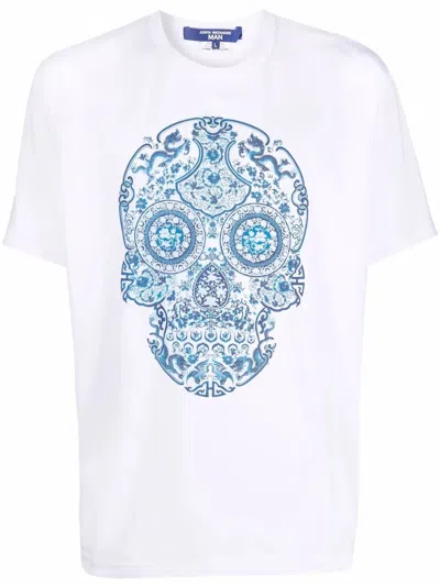 JUNYA WATANABE COMME DG SKULL-PRINT COTTON T-SHIRT