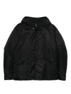 Junya Watanabe Comme Dg X C.p. Company: Double-layer Down Jacket With Goggle Lenses In Black