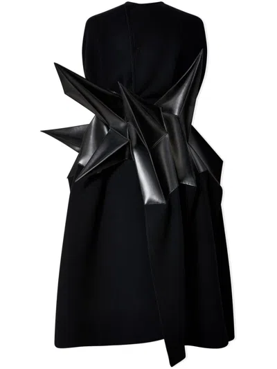 Junya Watanabe Contrast-panel Coat In Black